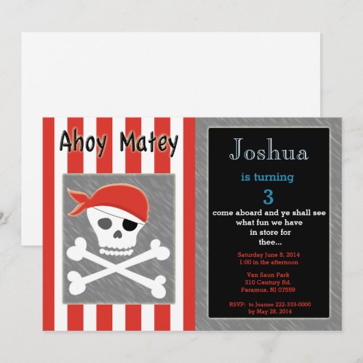 Uitnodiging voor gemalen borsten (Voorkant / Achterkant)