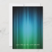 Uitnodiging voor gemaskerd bal met pauw (Achterkant)