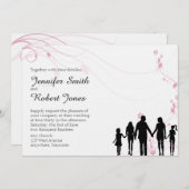 Uitnodiging voor gemengde huwelijken (Voorkant / Achterkant)