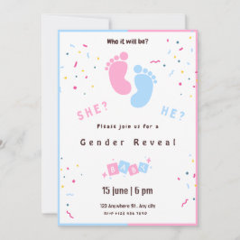 uitnodiging voor genderonthulling