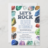 Uitnodiging voor geologie, Gem Mining Invitation (Voorkant)