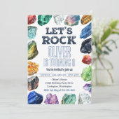 Uitnodiging voor geologie, Gem Mining Invitation (Staand voorkant)