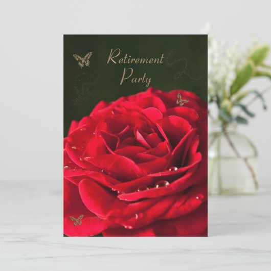 Uitnodiging voor gepensioneerde (Staand voorkant)