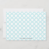 Uitnodiging voor gepersonaliseerd Baby shower (Achterkant)