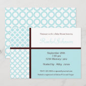 Uitnodiging voor gepersonaliseerd Baby shower (Voorkant / Achterkant)