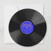 Uitnodiging voor gepersonaliseerd vinylrecord (Voorkant)