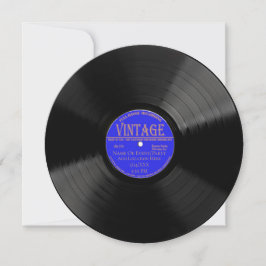 Uitnodiging voor gepersonaliseerd vinylrecord