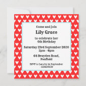 Uitnodiging voor gepersonaliseerde Circus Birthday (Achterkant)