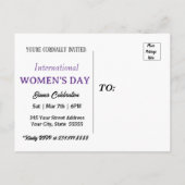 Uitnodiging voor gepersonaliseerde Internationale  (Achterkant)