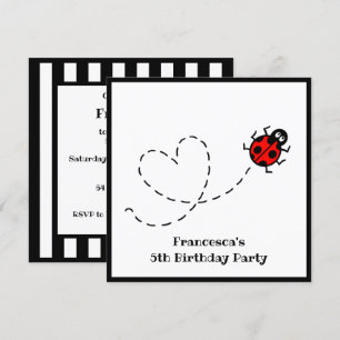 Uitnodiging voor gepersonaliseerde Ladybird