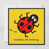 Uitnodiging voor gepersonaliseerde Ladybird Patter (Voorkant)