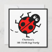Uitnodiging voor gepersonaliseerde Ladybird Patter (Voorkant)