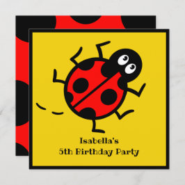 Uitnodiging voor gepersonaliseerde Ladybird Patter