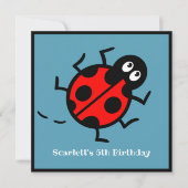 Uitnodiging voor gepersonaliseerde Ladybird Patter (Voorkant)