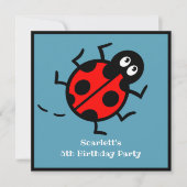 Uitnodiging voor gepersonaliseerde Ladybird Patter (Voorkant)