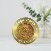 Uitnodiging voor gepersonaliseerde Roman Coin-ontw (Staand voorkant)