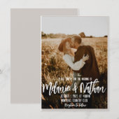 Uitnodiging voor gepersonaliseerde weddenschappen (Voorkant / Achterkant)