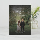 Uitnodiging voor gepersonaliseerde weduwen met Pho (Staand voorkant)