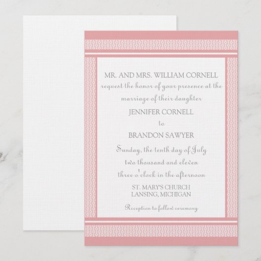 Uitnodiging voor geraffineerde gaffel (Voorkant / Achterkant)