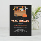 Uitnodiging voor gereedschap-douche voor de bruide (Staand voorkant)