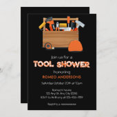 Uitnodiging voor gereedschap-douche voor de bruide (Voorkant / Achterkant)