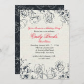 Uitnodiging voor gereserveerde bloemen (Voorkant / Achterkant)