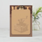 Uitnodiging voor geroosterde koffie (Staand voorkant)