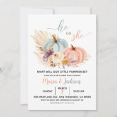 Uitnodiging voor geslacht bekendmaking van rustiek (Voorkant)