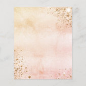 Uitnodiging voor geslacht onthulling babyfeest ted flyer (Achterkant)