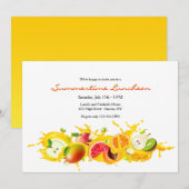 Uitnodiging voor gesneden vruchten (Voorkant / Achterkant)