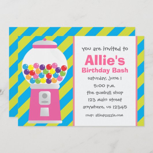 Uitnodiging voor gestripte pompmachine (Voorkant / Achterkant)