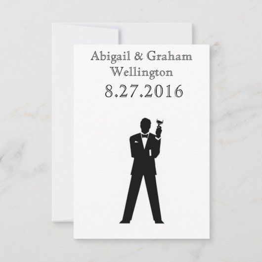 Uitnodiging voor Getuige of Bruidsjonker (Achterkant)