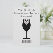 Uitnodiging voor Getuige of Bruidsjonker (Staand voorkant)