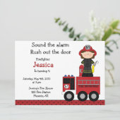 Uitnodiging voor gevechtsmeisjes (Staand voorkant)