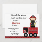 Uitnodiging voor gevechtsmeisjes (Voorkant / Achterkant)