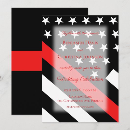 Uitnodiging voor gevechtsvlag (Voorkant / Achterkant)