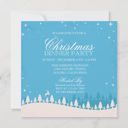 Uitnodiging voor gevierd met vredes- en feestdagen (Achterkant)