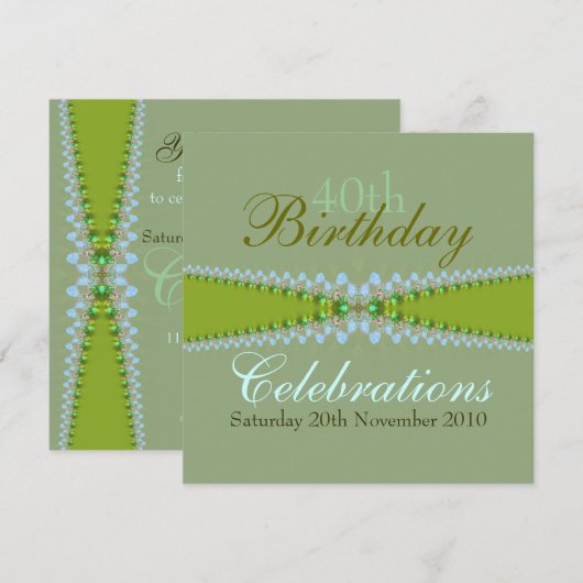 Uitnodiging voor gevierde feestdagen (Voorkant / Achterkant)