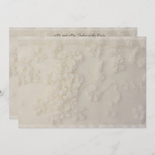 Uitnodiging voor gevriesdroogde bruiloft (Voorkant / Achterkant)