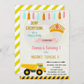 Uitnodiging voor gezamenlijk feest van bouw en pri (Voorkant / Achterkant)