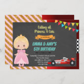 Uitnodiging voor gezamenlijk feest van prinses en  (Voorkant / Achterkant)