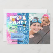 Uitnodiging voor gezamenlijk poolfeest (Voorkant)