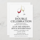 Uitnodiging voor gezamenlijk verjaardagsfeest met  (Voorkant / Achterkant)