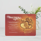 Uitnodiging voor gezamenlijke bruiloft (versie 5) (Staand voorkant)