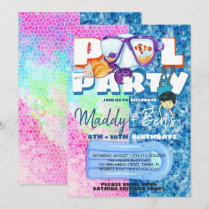 uitnodiging voor gezamenlijke poolparty