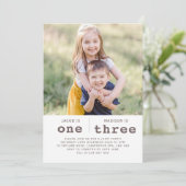 Uitnodiging voor gezamenlijke verjaardag (Staand voorkant)