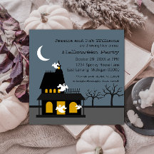 Uitnodiging voor Ghosty Haunted Halloween Party