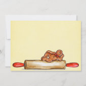 Uitnodiging voor Gingerbread Cookie Exchange (Achterkant)