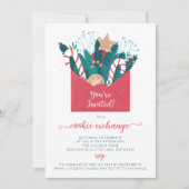 Uitnodiging voor Gingerbread Cookie Exchange Party (Voorkant)