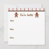 Uitnodiging voor Gingerbread House (Achterkant)